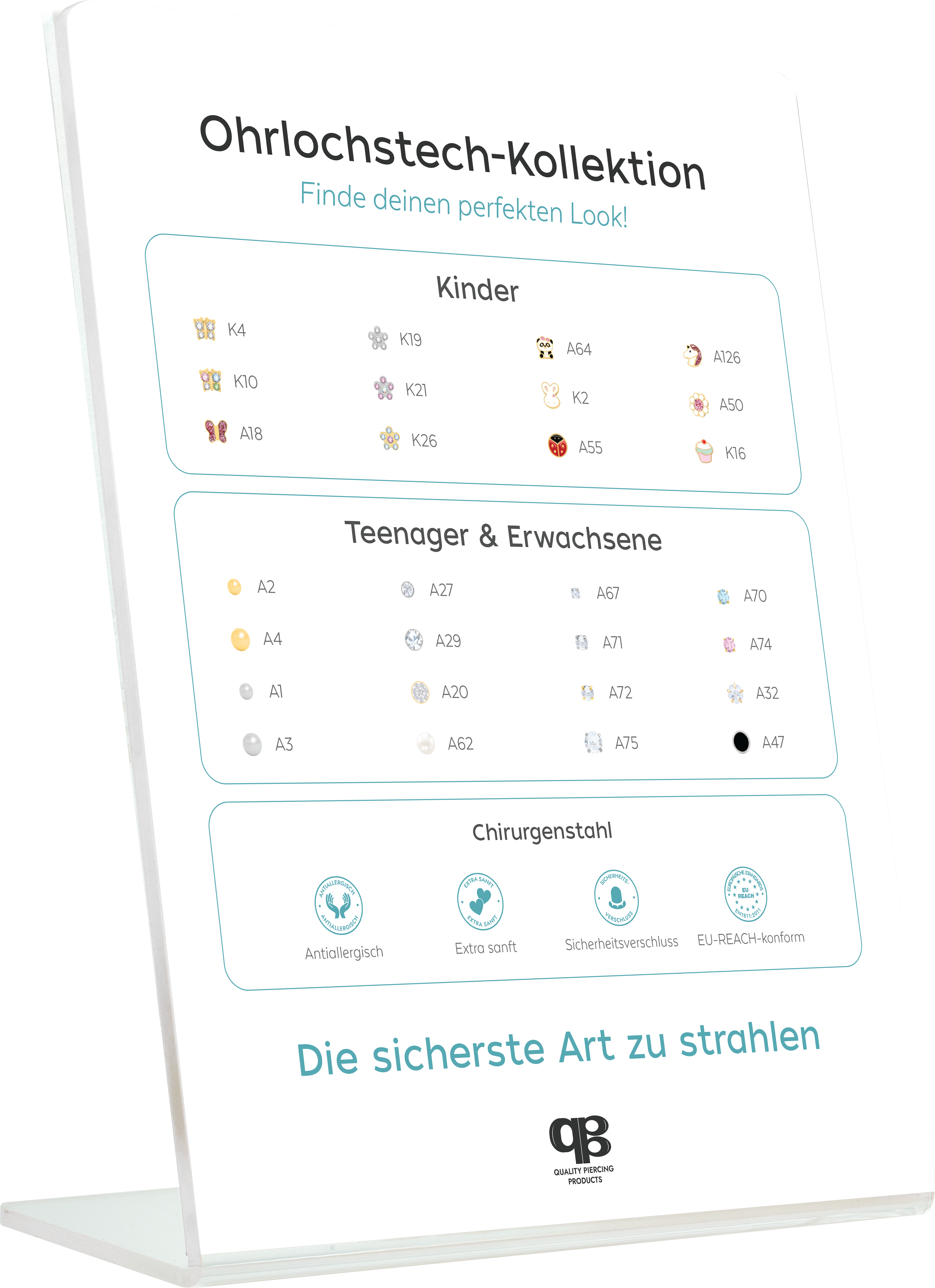 QPP Click Core Collection Starter Kit, Deutsch, Artikelnummer CCSK-72-EU-DE