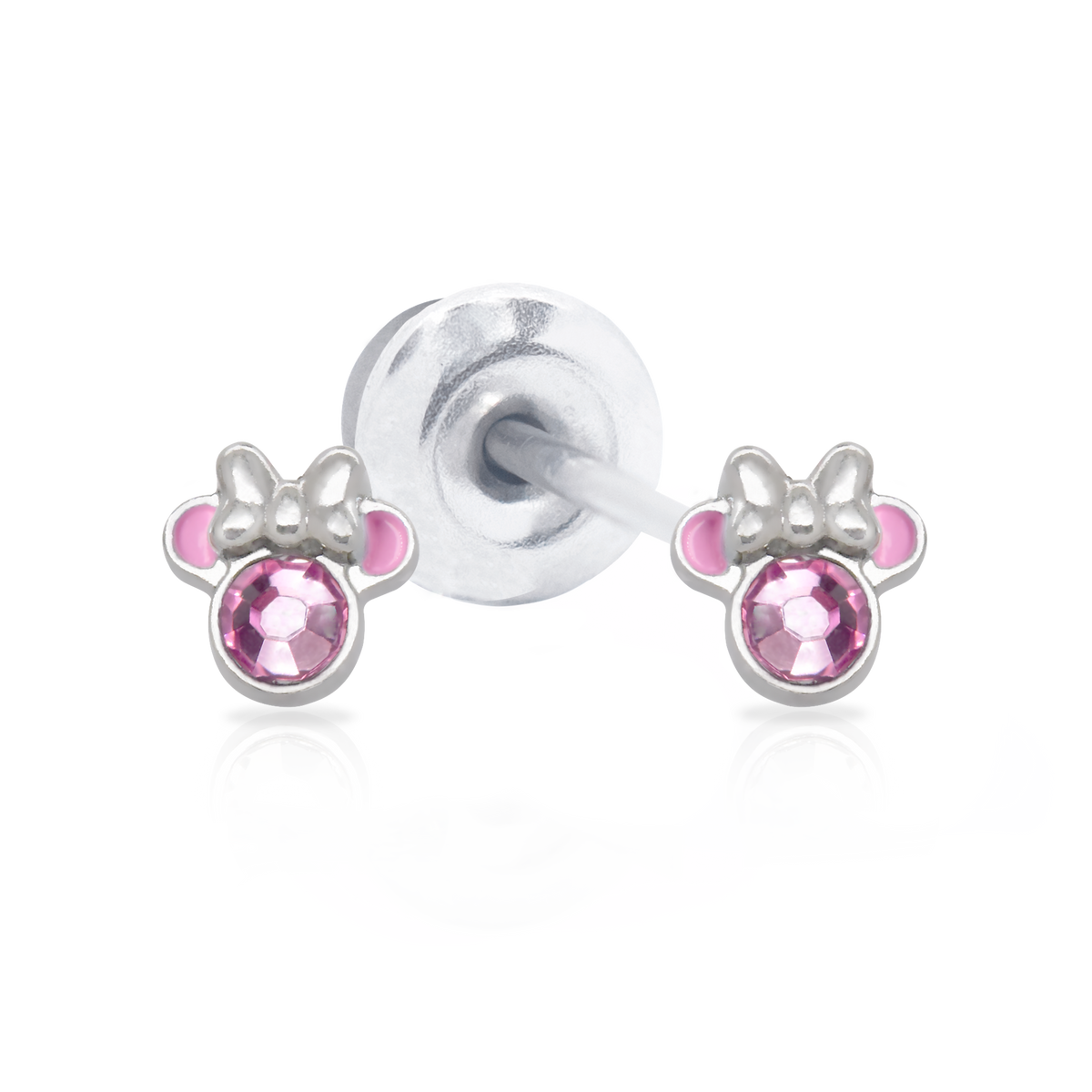 QPP Click Pink Crystal Minnie, Disney Lizenz-Ohrring - Artikelnummer F600482RPL.CS / Kurznummer JCM7