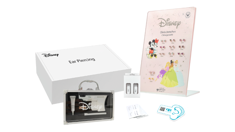 QPP CLICK Disney Ohrlochstech-Starterset, Deutsch, Artikelnummer DSK-33-EU-DE